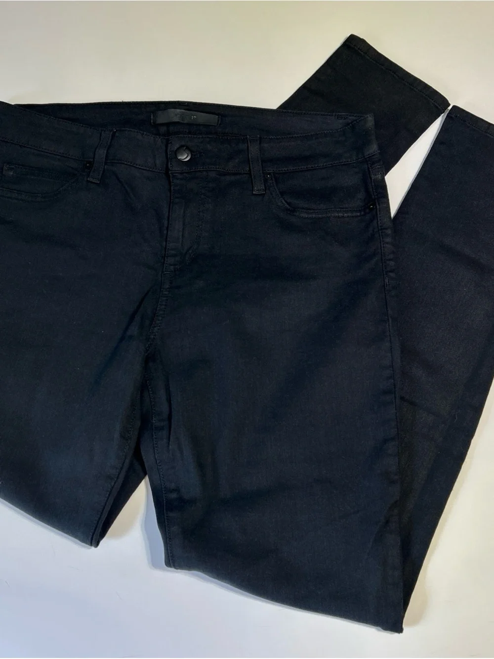 Joes Jeans womens size 32/34 Skinny‎ Black Mid Rise Stretch 31” Inseam